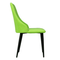 Product photo Aer chair, black legs, light green velour from the ChiedoCover company.