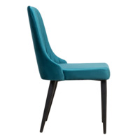 Product photo Kongsberg chair, turquoise, metal legs from the ChiedoCover company.