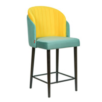 Product photo Lily bar half-seat, velour blue, yellow, 63 cm from the manufacturer ChiedoCover, product picture, real product photo