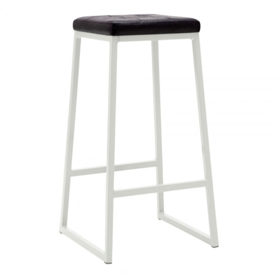 Bar stool, soft, grey - photo 1