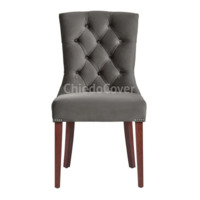 Product photo Sharry half-seat, RAIN water green chenille, beech legs, wenge stain from the ChiedoCover company.