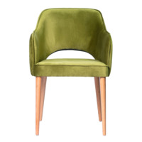 Product photo Rose chair, olive, legs - lacquer from the ChiedoCover company.