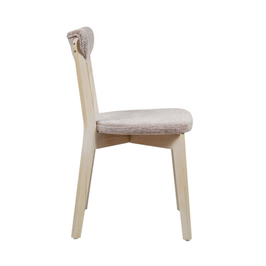 Ruby chair, sheer rose chenille, white stain - photo 3