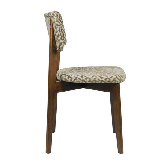 Topas chair, Elegancia beige/ antique walnut - photo 2