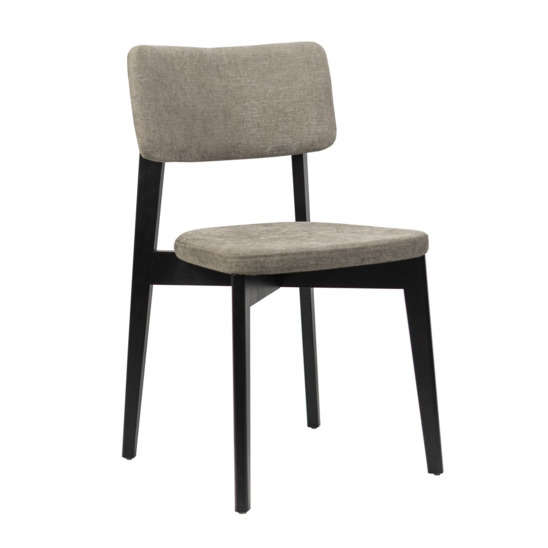 Topas chair, black stain, beige - photo 1