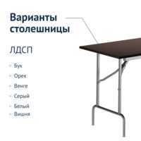 Product photo Table Leader 1, 1200x600, wenge, silver, PVC edge, without bumpers from the ChiedoCover company.