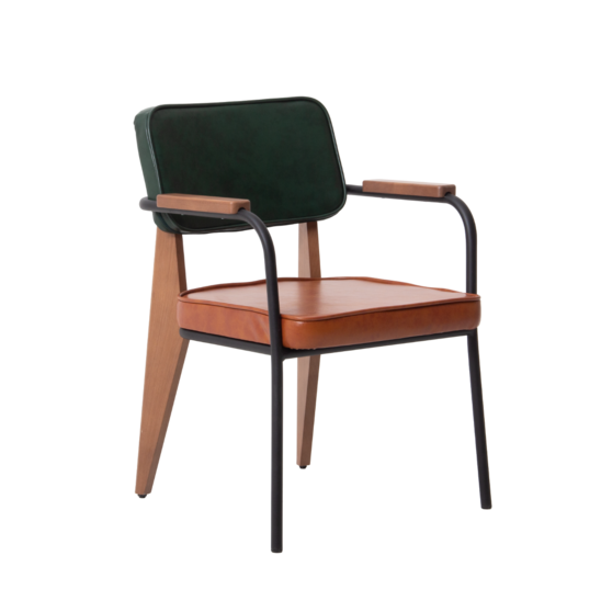 Mix chair, eco-leather seat Mango 8967, eco-leather backrest mango 3050 - photo 1