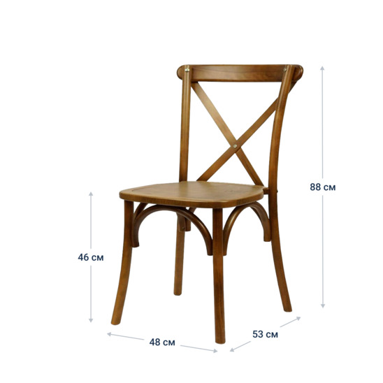 Crossback chair, light walnut - photo 6