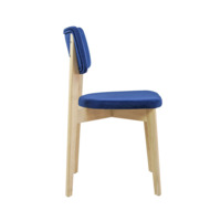 Product photo Topas chair, velour Teddy 666, uncoated from the ChiedoCover company.