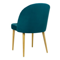 Product photo Tony's chair, emerald, legs - beech from the ChiedoCover company.