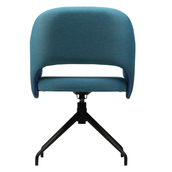 Fly chair, blue matting, swivel base - photo 3