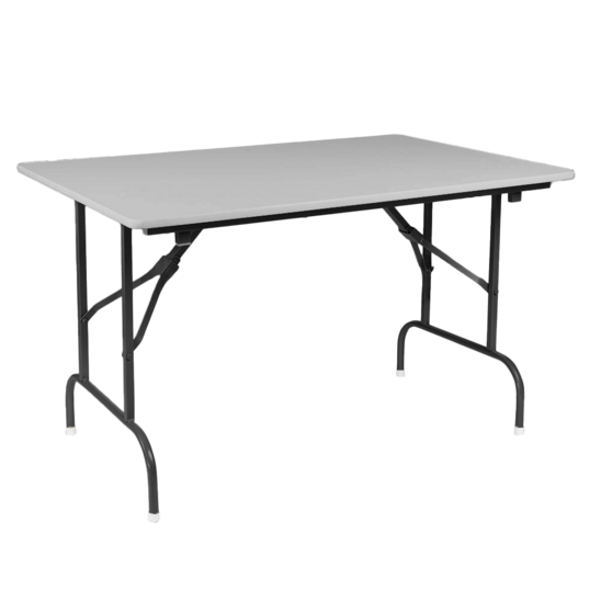 Leader 1 table, grey, frame - black - photo 1