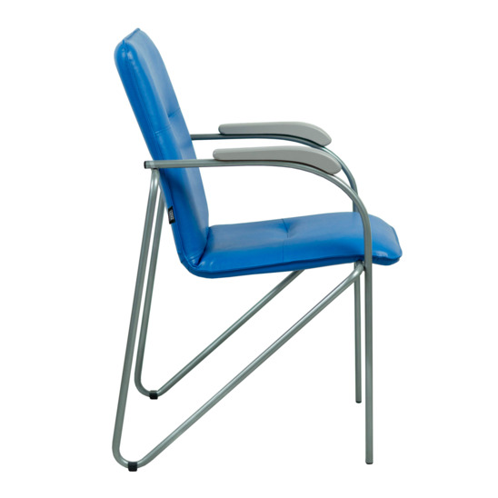 Samba chair, blue, silver frame - photo 3