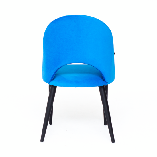 Ignis chair, blue velour, metal legs - photo 4