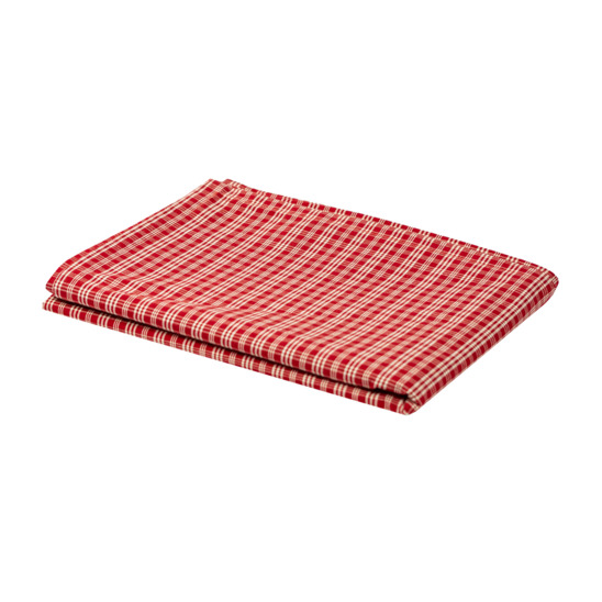 Linen tablecloth, red cage - photo 2