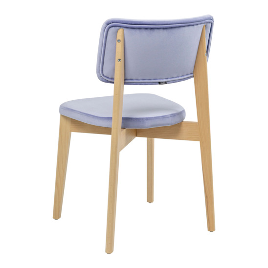 Topas chair, lilac velour Paddington 12, lacquer - photo 3