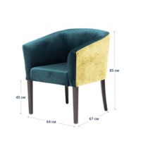 Product photo Half-seat Sambuca, velour from the ChiedoCover company.