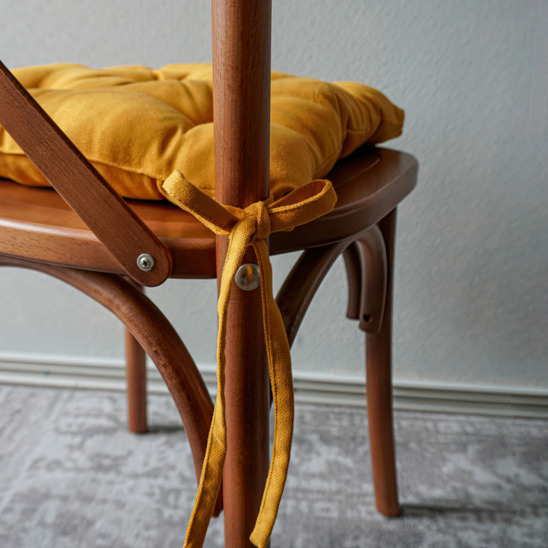 KARAT chair cushion, yellow - photo 2