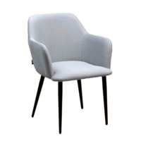 Product photo Terra chair, black legs, grey velour from the manufacturer ChiedoCover, product picture, real product photo