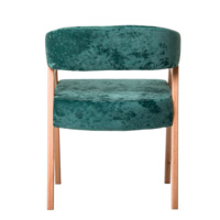 Product photo Ricco chair, velour Palermo mentol 09, beech legs from the ChiedoCover company.