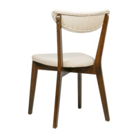 Product photo Ruby chair, eco-leather Lux almond (beige), antique walnut from the ChiedoCover company.
