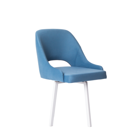 Mila chair on a rotating base, velour Velutto 72 - photo 1