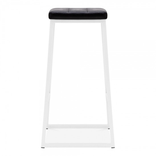 Bar stool, soft, white - photo 3