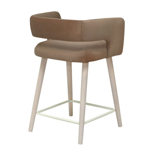 Mars semi-amber chair, beige velour - photo 3