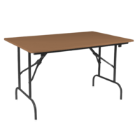 Product photo Table Leader 1, 1200x800 mm, brown, frame black from the manufacturer ChiedoCover, product picture, real product photo