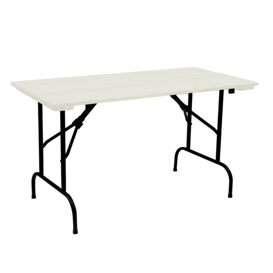 Leader 1 table,1200x800, outdoor made of slats, white, black - photo 1