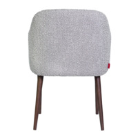 Product photo Tulip chair, grey boucle, black legs from the ChiedoCover company.