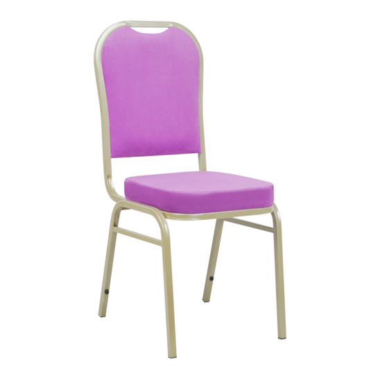 Boston chair 20 mm, velour Velutto 41 lilac, champagne - photo 1