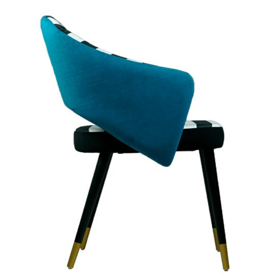 Fly chair, combined velour, beech legs - photo 2