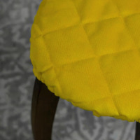 Product photo The stool cover is sealed, yellow from the ChiedoCover company.