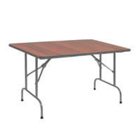 Product photo Leader 1 table, brown, frame - silver from the manufacturer ChiedoCover, product picture, real product photo