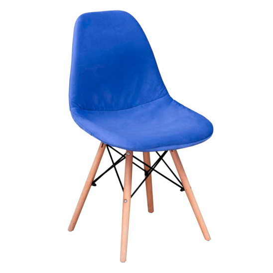 E01 chair cover for Eames, sealed, velour blue - photo 1