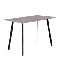 Product photo Loft Ray table, 1100x650x760mm F186 st9 Chicago concrete light grey, legs RAL 9005 matt from the manufacturer ChiedoCover, product picture, real product photo