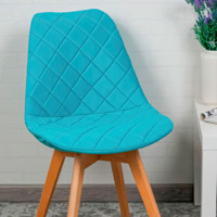 Product photo Frankfurt chair cover, large diamond, turquoise from the manufacturer ChiedoCover, product picture, real product photo