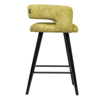 Product photo Marble Mars chair, chenille Domiart blammo romb apple, black enamel from the ChiedoCover company.
