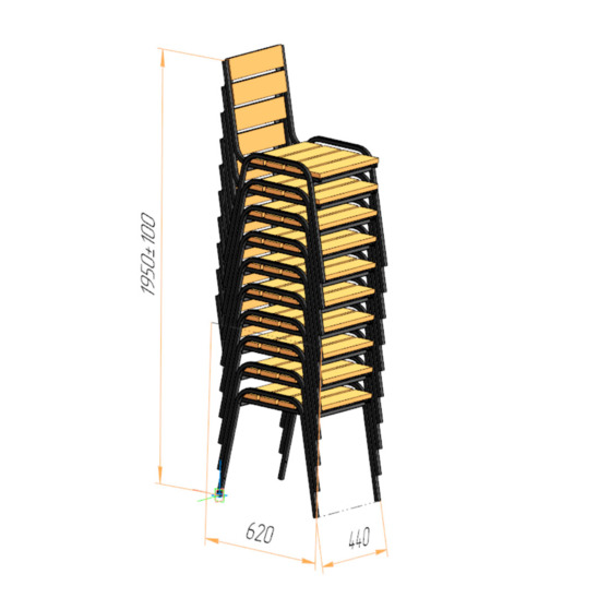 Street chair-wenge oil - photo 4