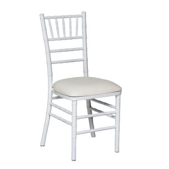 Chiavari chair-2 white, with upholstered seat - photo 1