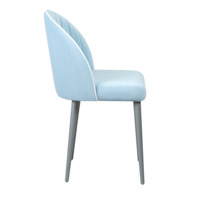 Product photo Tony's chair, blue, with high legs from the ChiedoCover company.