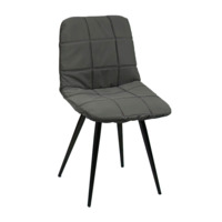 Product photo Chair cover with CHILLY backrest, large stitching, grey from the manufacturer ChiedoCover, product picture, real product photo