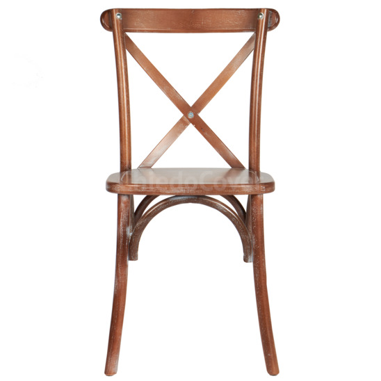 Crossback chair, light walnut, white patina - photo 2