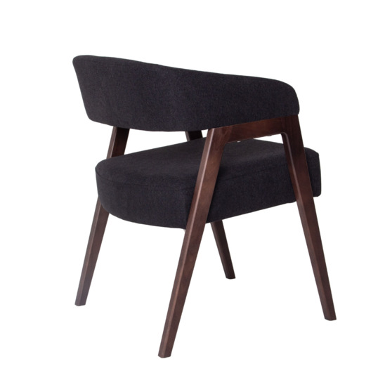 Ricco chair, Austin 21 Black matting, beech legs, wenge stain - photo 3