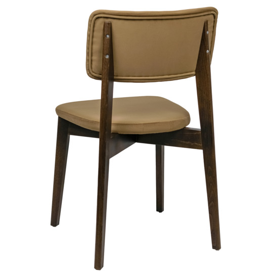 Topas chair, velour Velutto-03 beige, antique walnut - photo 4