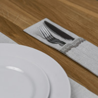 Product photo Linen walkway and couvert from the ChiedoCover company.