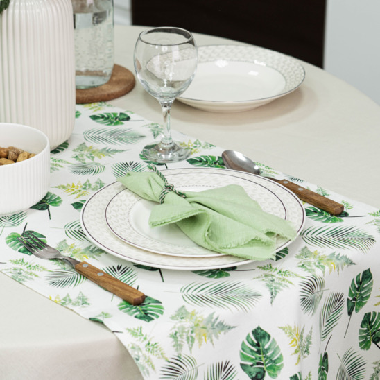 Dining set 3, linen/ spring green - photo 1