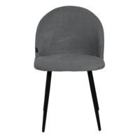 Product photo Solar chair, black legs, grey velour from the ChiedoCover company.