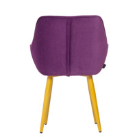 Product photo Euphoria velour chair, metal legs from the ChiedoCover company.